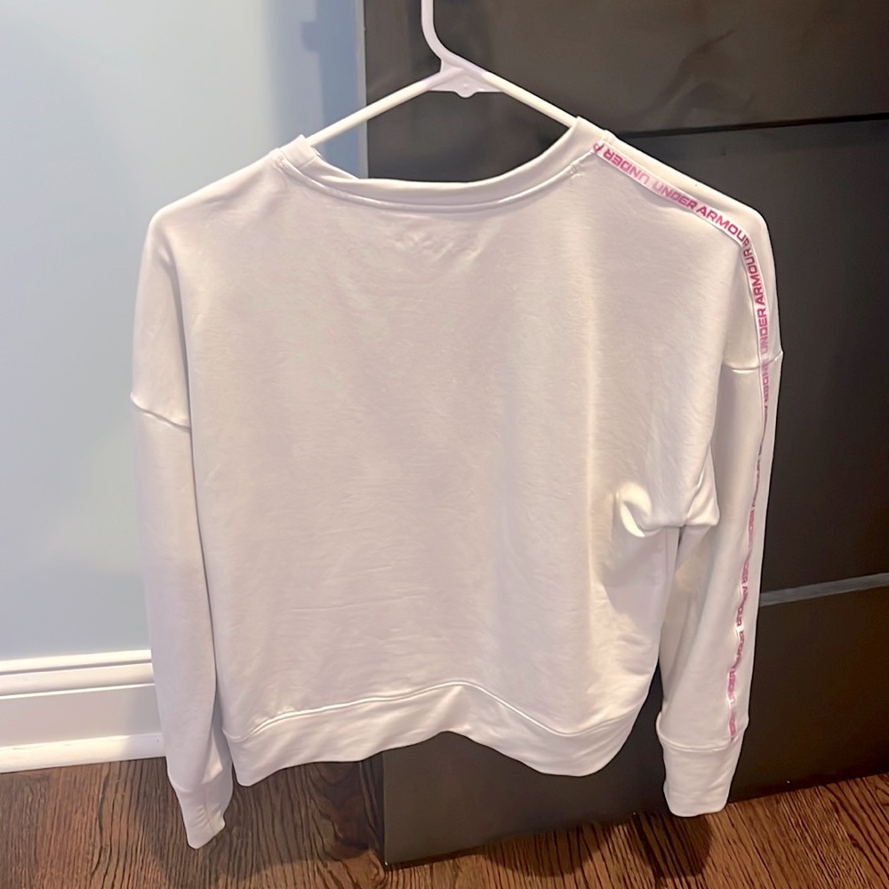 Under Armor Sweater s/m white and pink